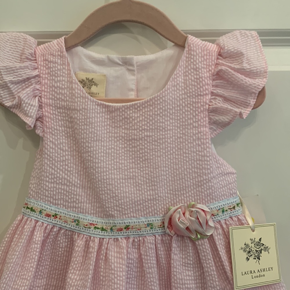 Pink Laura Ashley Seersucker Dress🌸